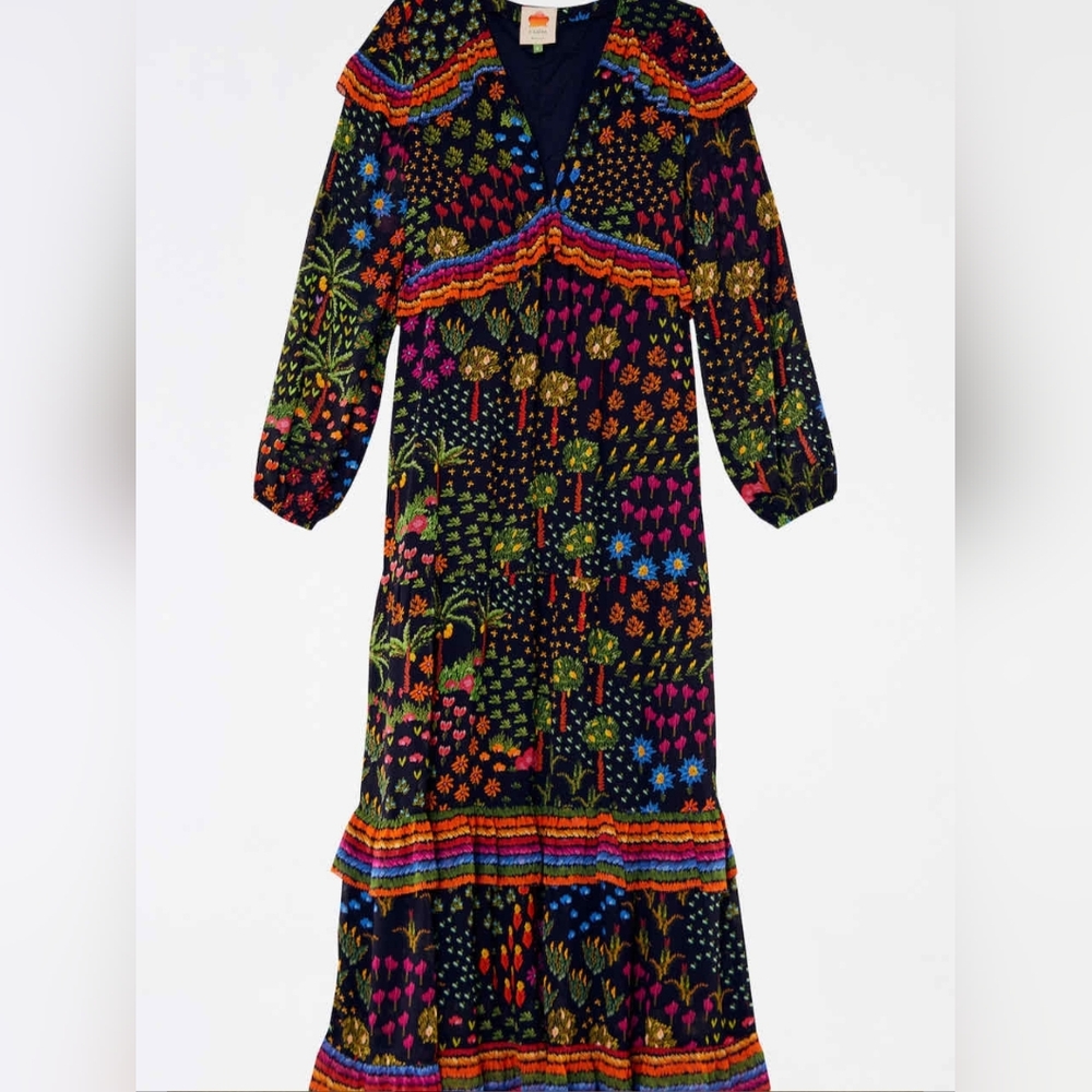 NWT Farm Rio Fruit Garden maxi dress - Picture 4 of 9